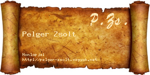 Pelger Zsolt névjegykártya